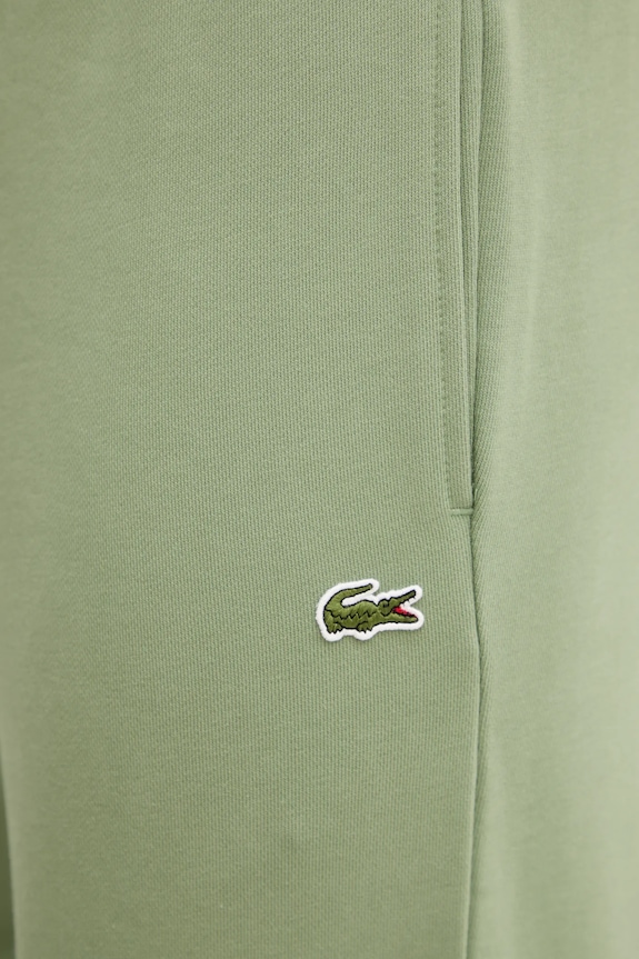 Lacoste spodnie dresowe męskie bawełniane zielony XH9833
