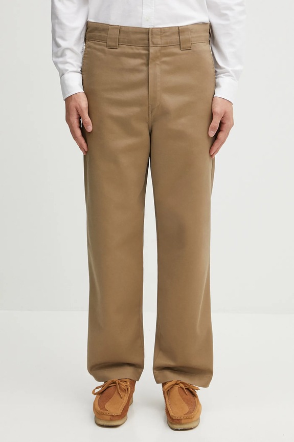 Carhartt WIP trousers Craft fabric brown I035652.8Y02