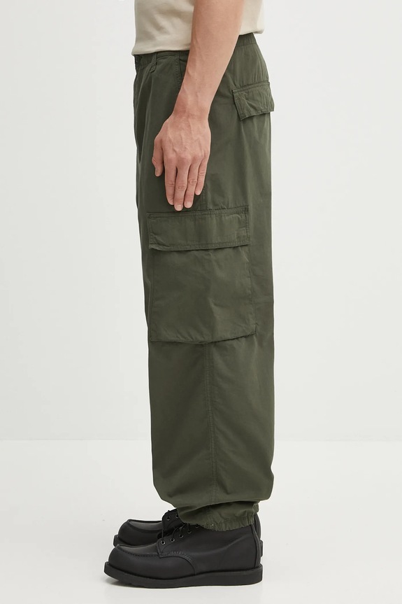Carhartt WIP spodnie bawełniane Kade Cargo I035564.2ZXGD zielony AW25