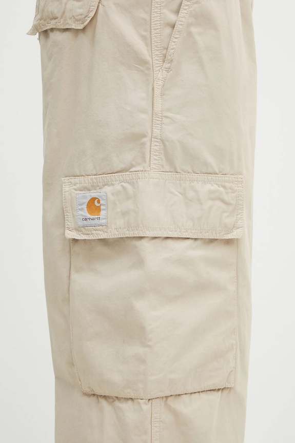 Bavlněné kalhoty Carhartt WIP Kade Cargo béžová I035564.G1GD