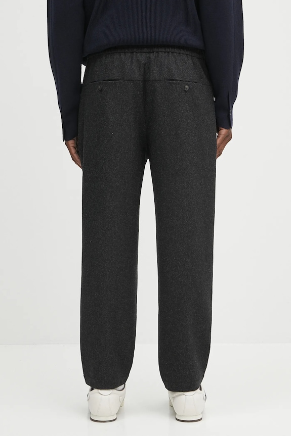 Clothing Drôle de Monsieur wool trousers Le Pantalon Cropped Flanelle H.BP167.WV008 gray