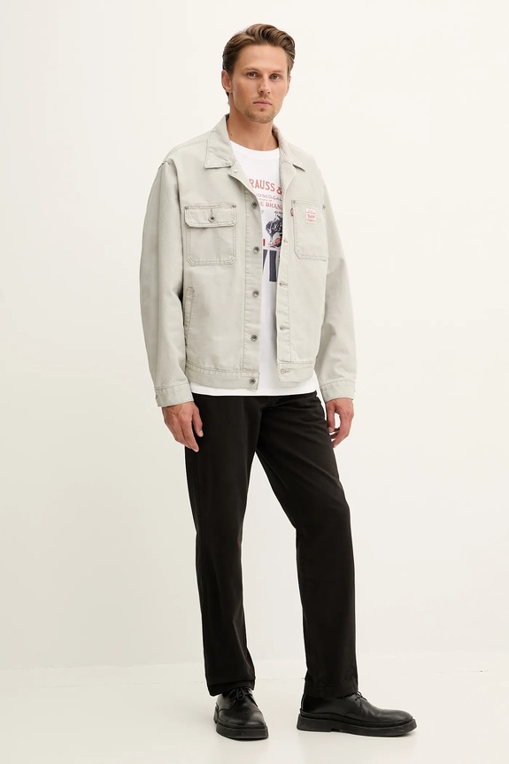 Levi's pamut nadrág A5753.0054 fekete AW25
