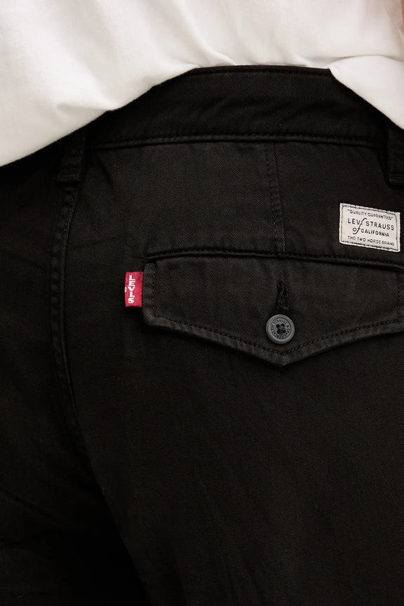 Levi's pamut nadrág fekete A5753.0054