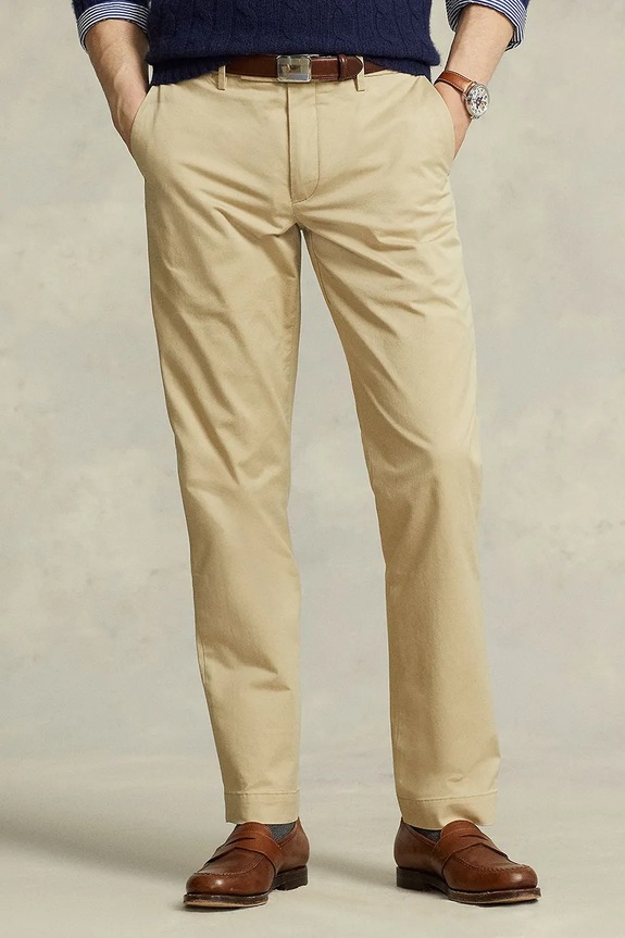 Nohavice Polo Ralph Lauren 710675544 béžová SS26