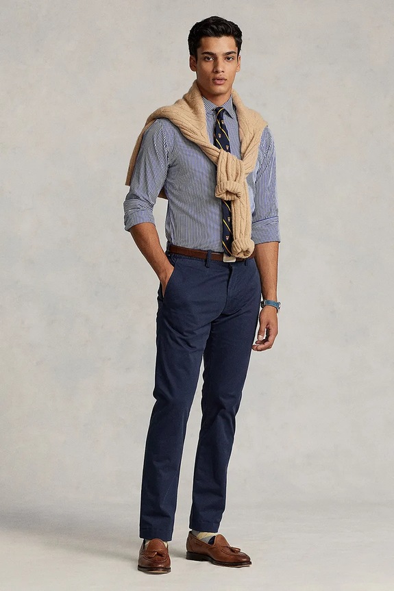 Odjeća Hlače Polo Ralph Lauren 710778778 mornarsko plava