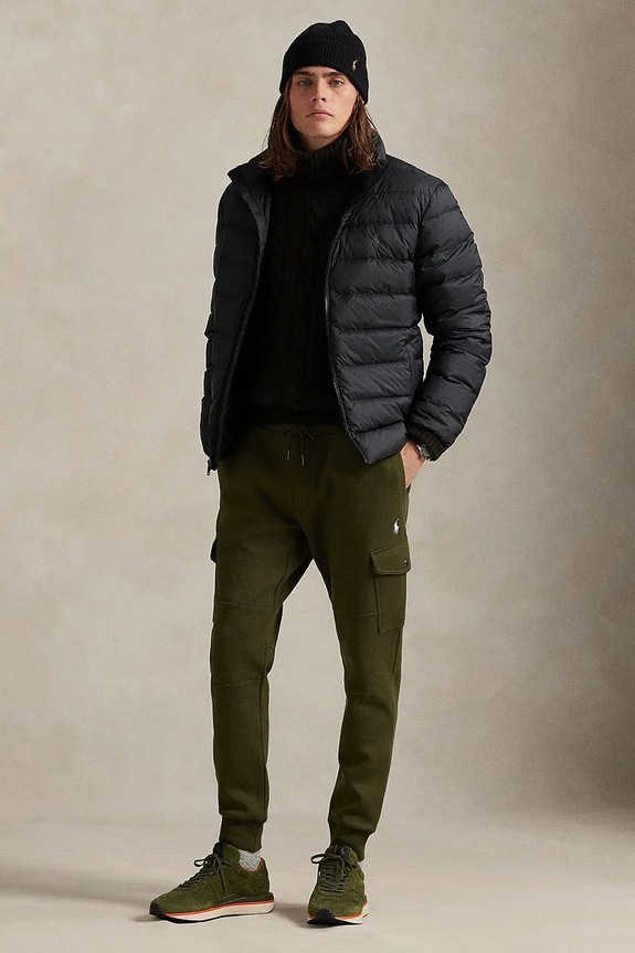 Παντελόνι φόρμας Polo Ralph Lauren πλεκτό ύφασμα πράσινο 710980340