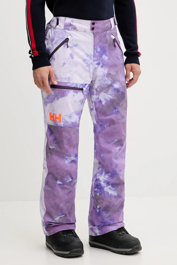Lyžiarske nohavice Helly Hansen SOGN látka fialová 65673