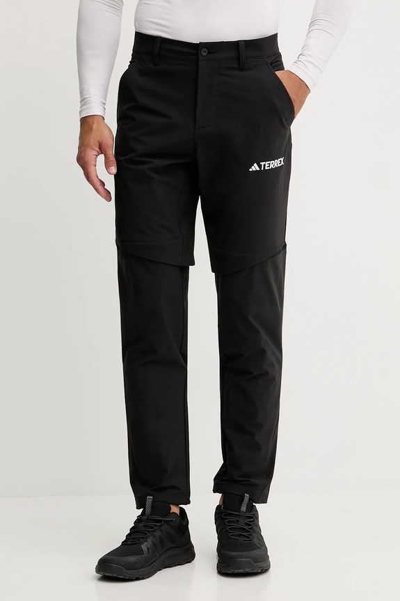 adidas TERREX spodnie outdoorowe Multi z elastanem czarny IZ3320