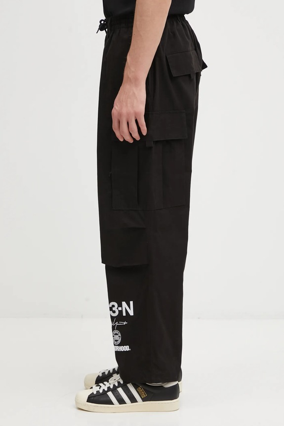 Y-3 pantaloni x Neighborhood Cargo JW7003 nero AW25