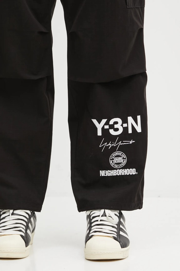 Y-3 pantaloni x Neighborhood Cargo nero JW7003