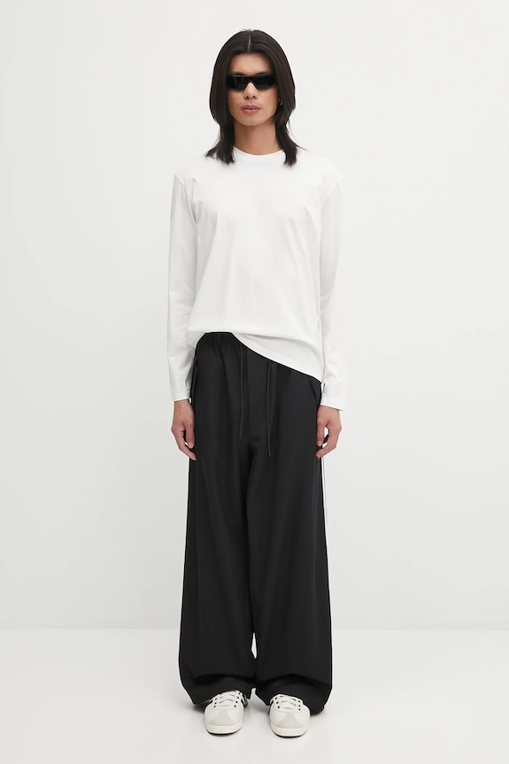 Y-3 pantaloni in misto lana Refined Wool JX7275