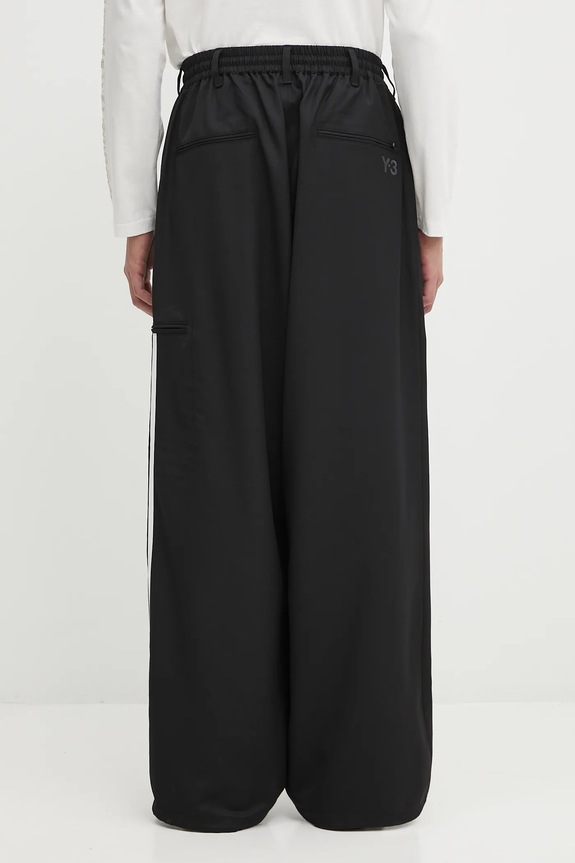 Abbigliamento Y-3 pantaloni in misto lana Refined Wool JX7275 nero