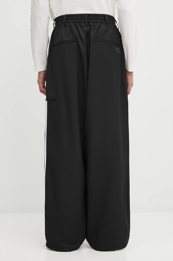 Abbigliamento Y-3 pantaloni in misto lana Refined Wool JX7275 nero