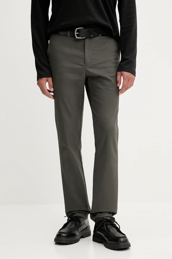 Calvin Klein nadrág elasztánnal szürke LV04LD613G