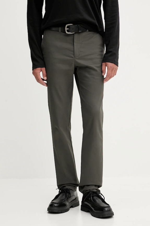 Calvin Klein nadrág elasztánnal szürke LV04LD613G