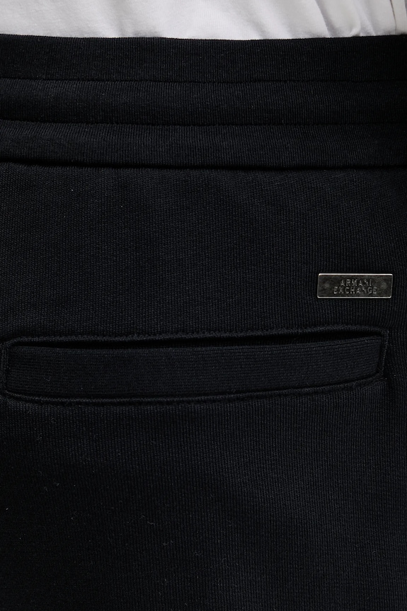 Armani Exchange pantaloni tuta di cotone blu navy XM001028.AF12656