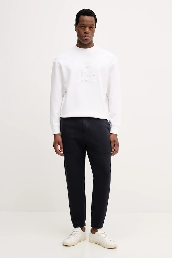 Bombažen spodnji del trenirke Armani Exchange XM001419.AF16434 mornarsko modra AW25