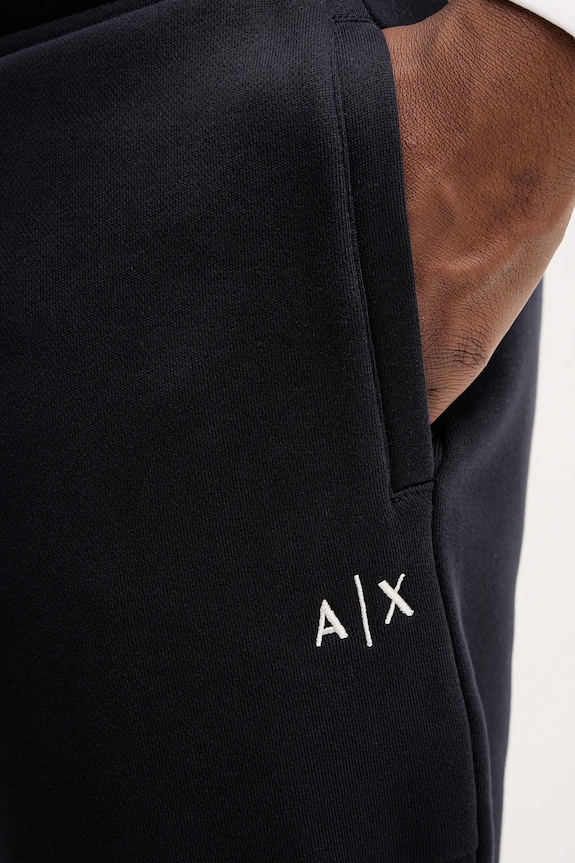 Bombažen spodnji del trenirke Armani Exchange mornarsko modra XM001419.AF16434