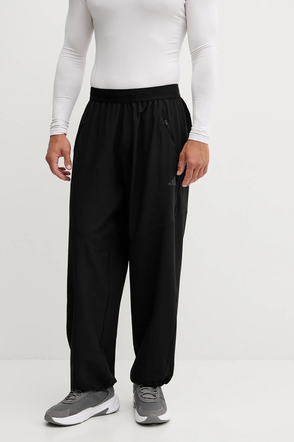 Παντελόνι προπόνησης adidas Performance Power με ελαστάν μαύρο JN3679