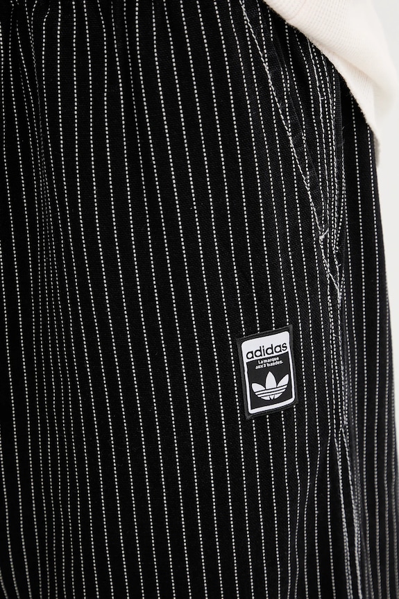 adidas Originals pantaloni in cotone nero JW0180