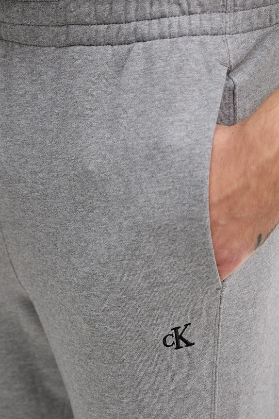 Calvin Klein Jeans pamut melegítőnadrág szürke LV04RD241G