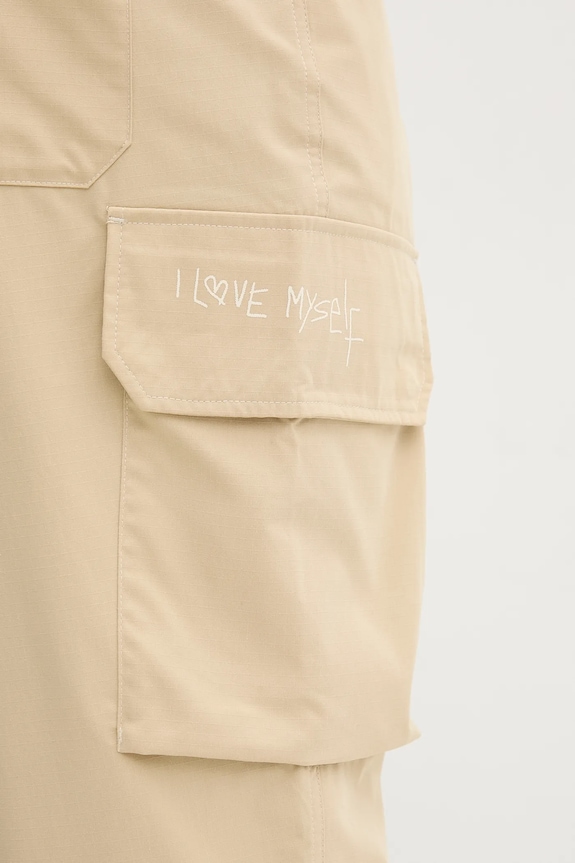 Hlače Desigual BRISTOL bež 25WMPW03