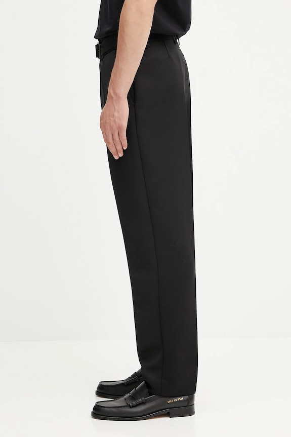 Hlače s vunom MM6 Maison Margiela SH2KA0042.M35612.900 crna AW25