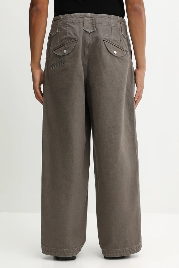 Abbigliamento Kenzo pantaloni in cotone Double Knee Pant FF65PA2469GU marrone