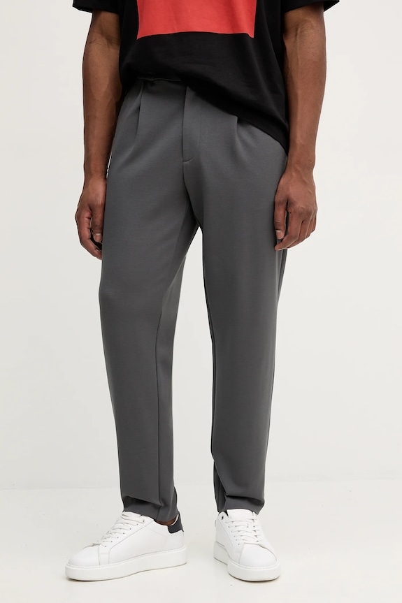Nohavice Calvin Klein s elastanom sivá LV04LE613G