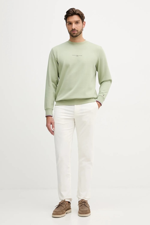 Manšestrové kalhoty Tommy Hilfiger MW0MW40267 béžová AW25