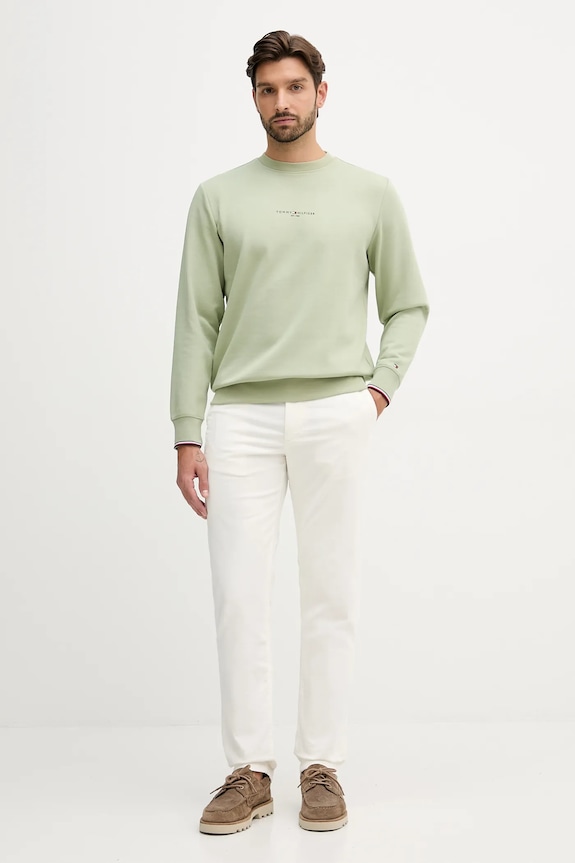 Manšestrové kalhoty Tommy Hilfiger MW0MW40267 béžová AW25