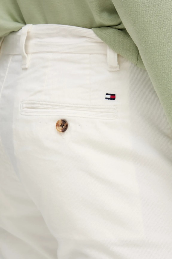 Manšestrové kalhoty Tommy Hilfiger béžová MW0MW40267