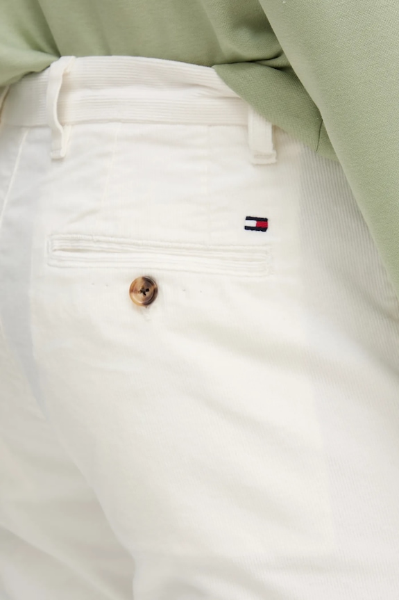 Manšestrové kalhoty Tommy Hilfiger béžová MW0MW40267