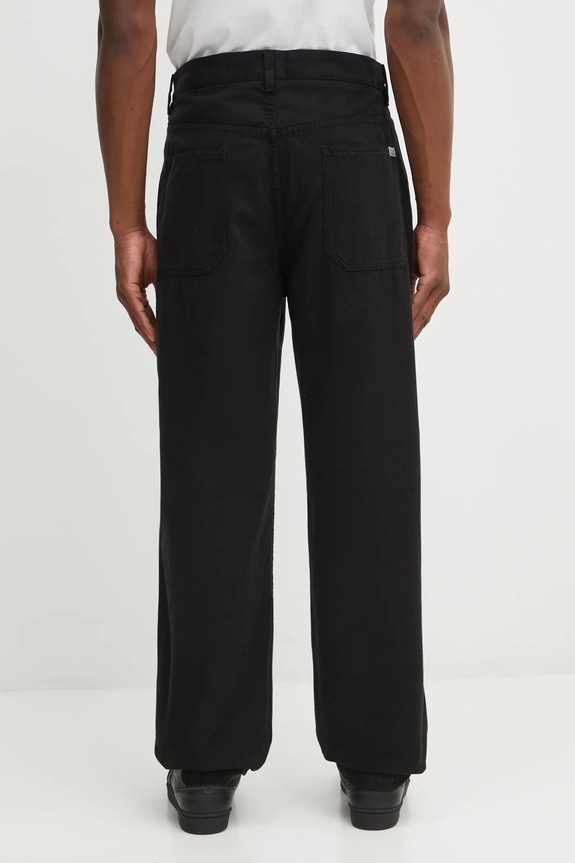 Îmbrăcăminte C.P. Company pantaloni de bumbac 19CMPA235A110234G negru