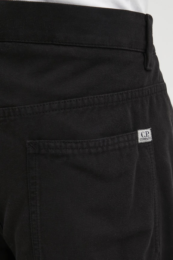 C.P. Company pantaloni de bumbac negru 19CMPA235A110234G