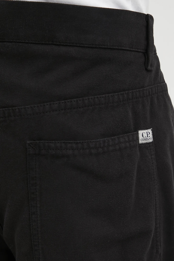 C.P. Company pantaloni de bumbac negru 19CMPA235A110234G