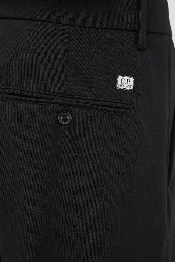 C.P. Company pantaloni cu lână 19CMPA267A110514A negru