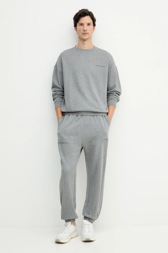 Tommy Hilfiger pantaloni tuta UM0UM03627 grigio AW25