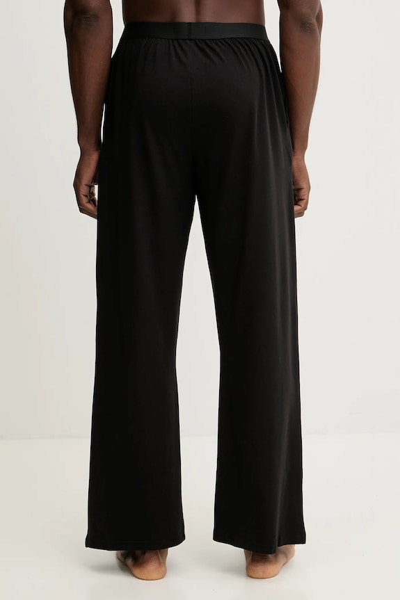 Tommy Hilfiger pantaloni da pigiama da uomo in cotone con elastan UM0UM03654 nero SS26