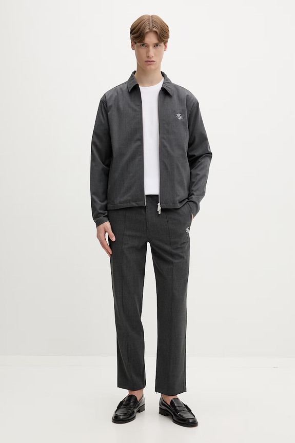 Filling Pieces spodnie męskie z wełną Coach Twill Wool 422550500247 szary SS26