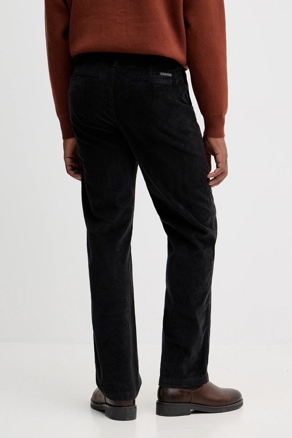Îmbrăcăminte Calvin Klein Jeans pantaloni de catifea cord LV04RD605G negru