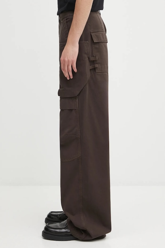 Bavlnené nohavice Rick Owens DRKSHDW Stefan Cargo DU02E7368.TW hnedá AW25