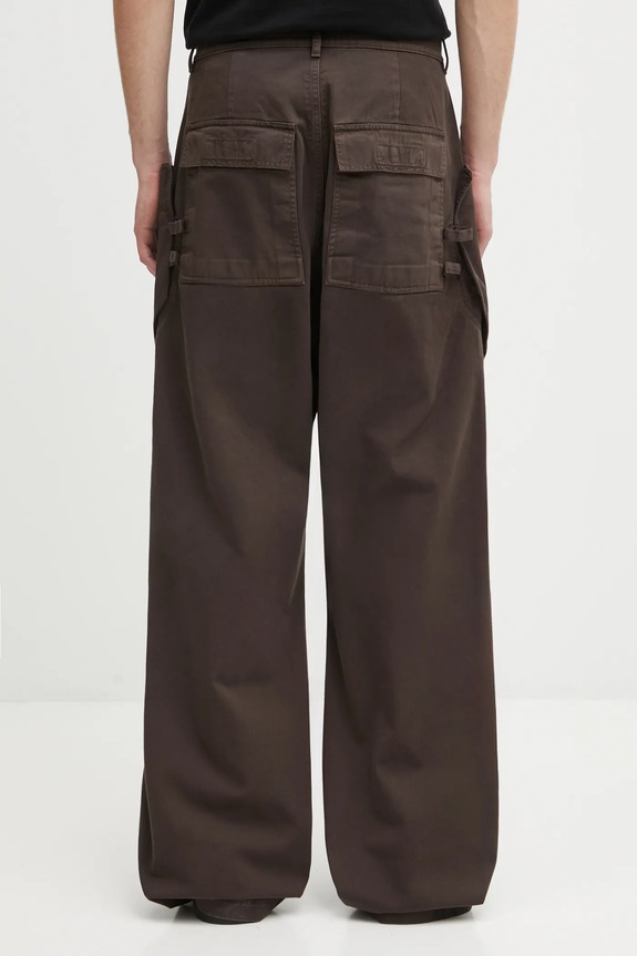 Oblečenie Bavlnené nohavice Rick Owens DRKSHDW Stefan Cargo DU02E7368.TW hnedá