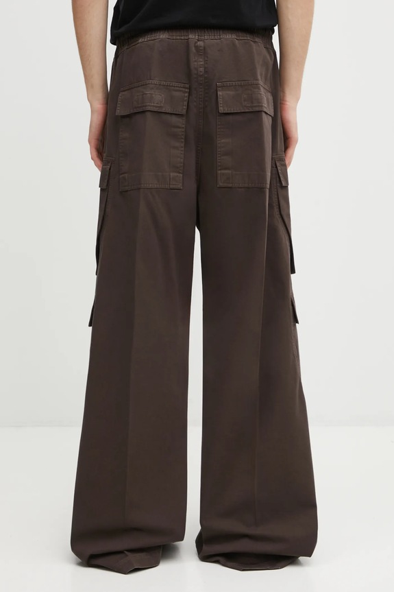 Odzież Rick Owens DRKSHDW spodnie Double Cargo Jumbo Belas DU02E7398.TW brązowy