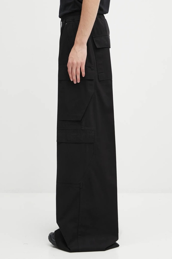 Rick Owens DRKSHDW pantaloni Double Cargo Jumbo Belas DU02E7398.TW nero AW25