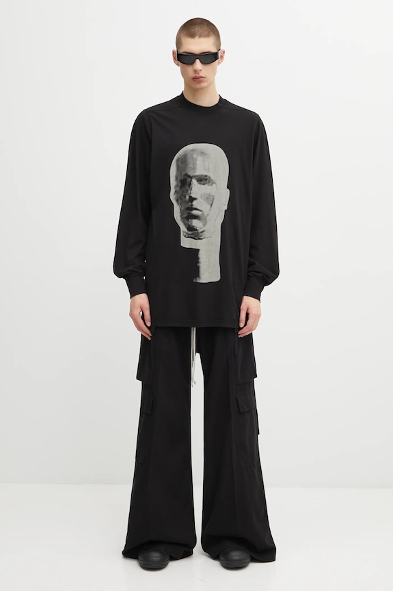 Rick Owens DRKSHDW spodnie bawełniane Double Cargo Jumbo Belas DU02E7398.CFL czarny