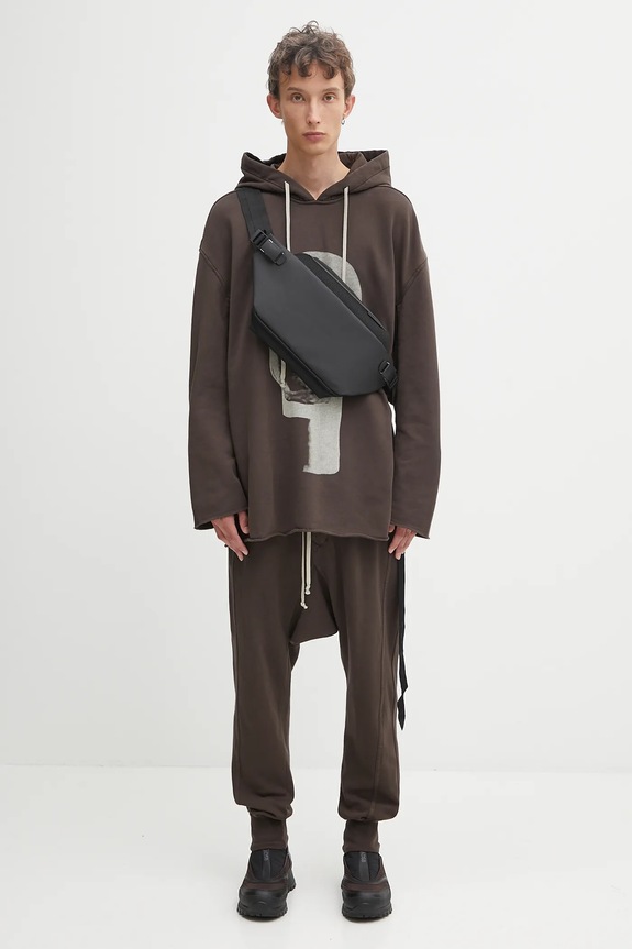 Бавовняні спортивні штани Rick Owens DRKSHDW Prisoner Drawstring коричневий DU02E7395.RIG
