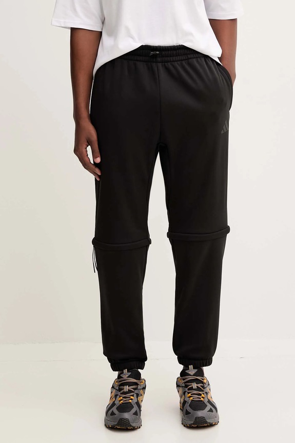 Tepláky adidas City Tech pletenina čierna KA4060