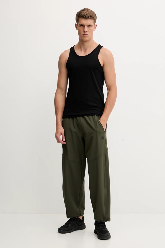 adidas Performance pantaloni de antrenament Power JV9659 verde AW25