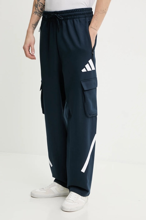 Παντελόνι φόρμας adidas adidas x Z.N.E πλεκτό ύφασμα τιρκουάζ JW4757